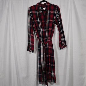 J Jill Ruby Multi Plaid Dress Size S